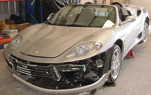 WRECKED FERRARI Wrecked Ferrari For Sale 360 Spider