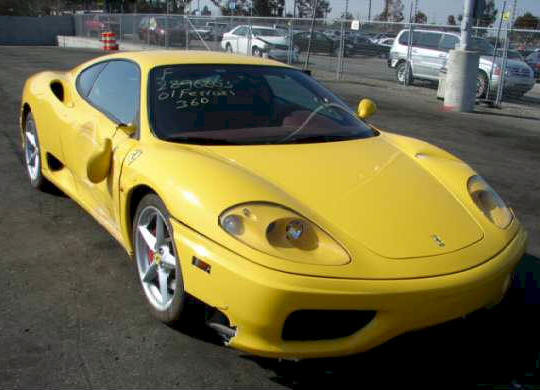 WRECKED FERRARI Wrecked Ferrari For Sale 360 Spider